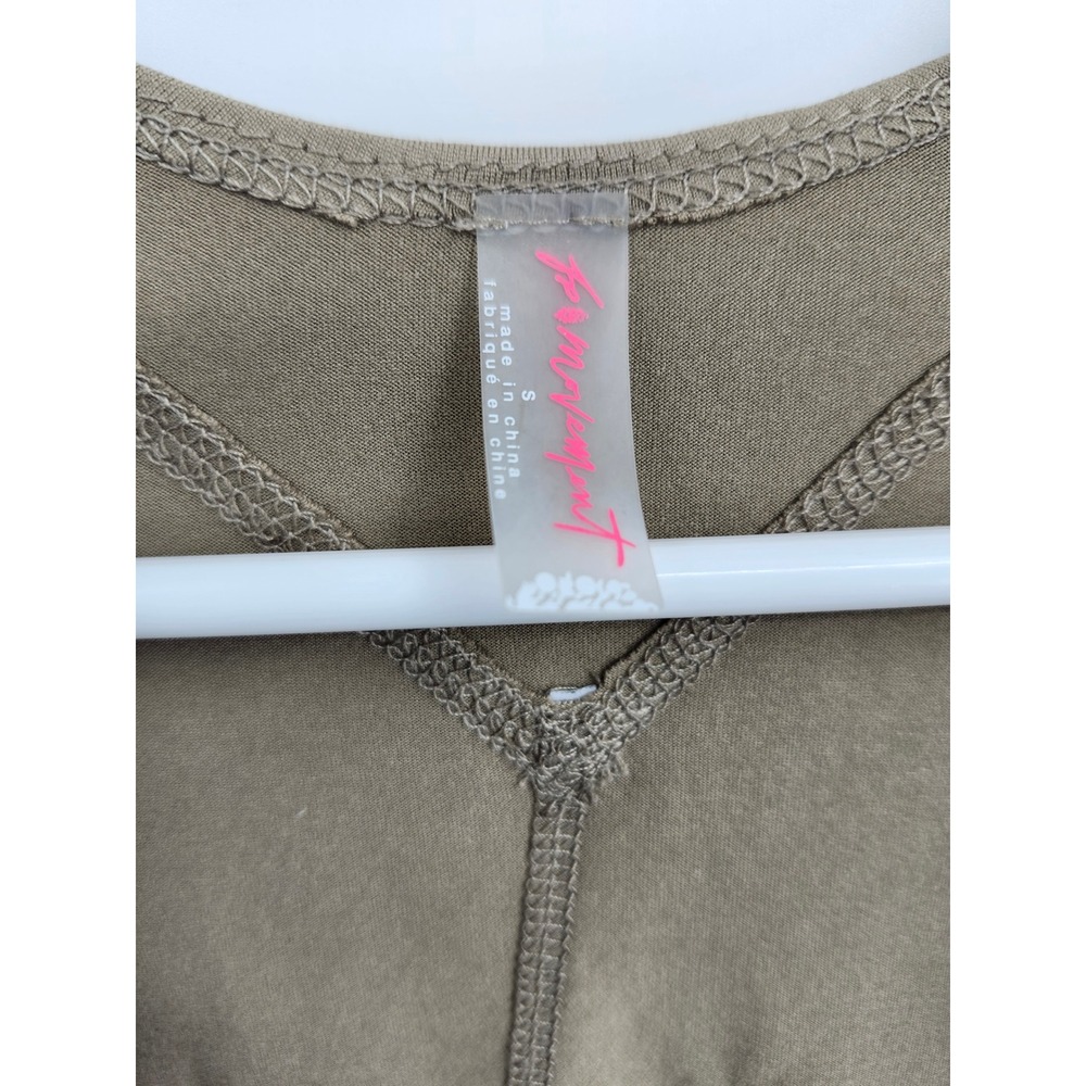Free People FP Movement Shrug Women Small Brown Good Karma Cropped Long Sleeve - Picture 3 of 6